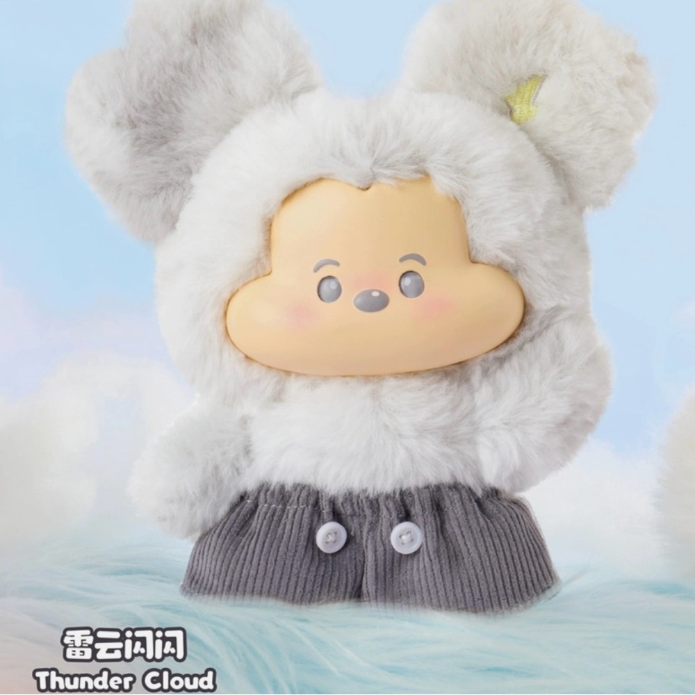Miniso Disney Mickey Head In Clouds Vinyl Plush Pendant Blind Box - Picture 9 of 14